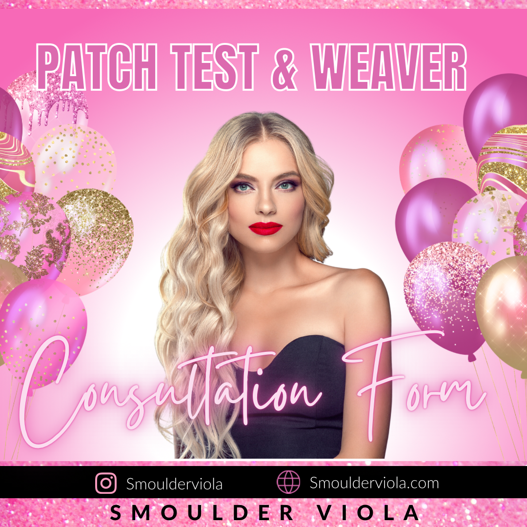 Editable patch test and weaver form